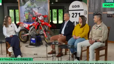Jornalista e convidados em painel da Nacional 2 dedicado a Góis