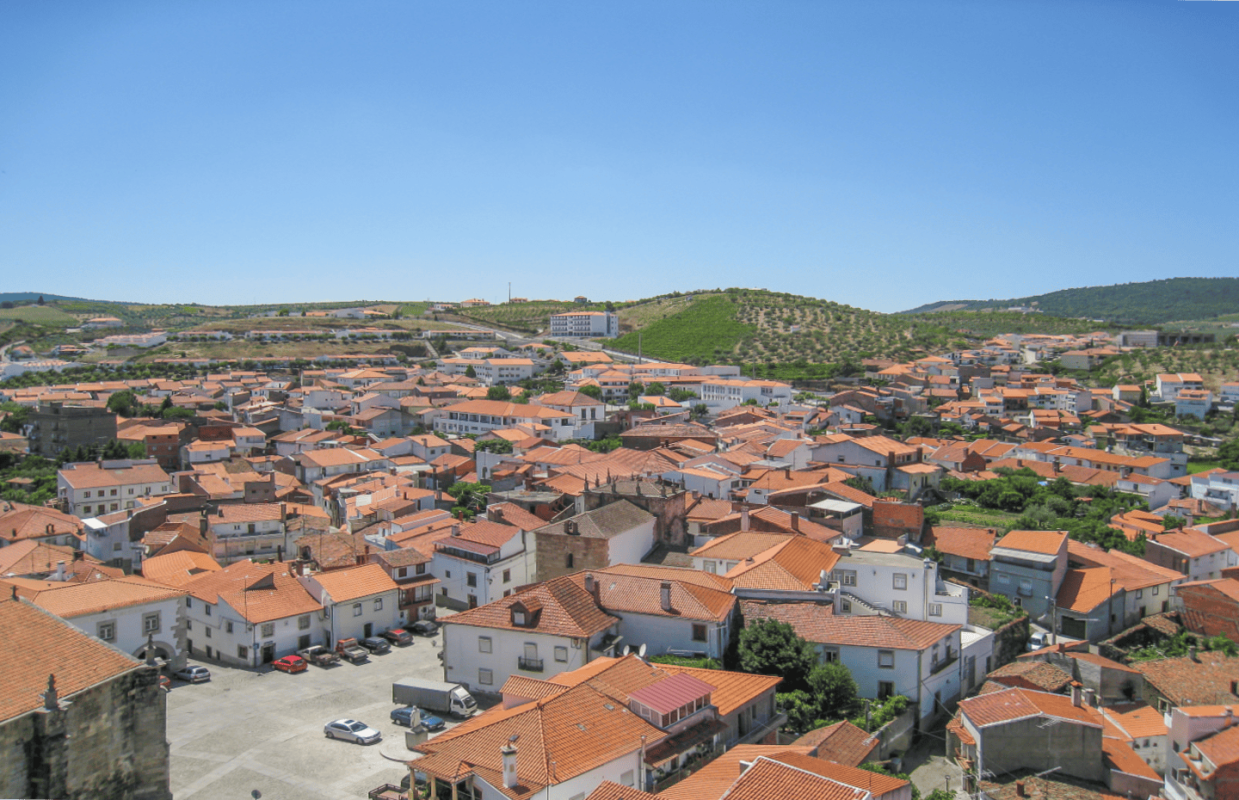 Vista aérea do concelho de Freixo de Espada à Cinta