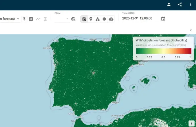 Página de internet do EO4Health Resilience Virtual Observatory