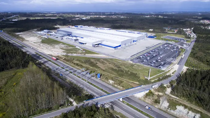 Vista aérea da Zona Industrial de Vagos