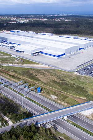 Vista aérea da Zona Industrial de Vagos