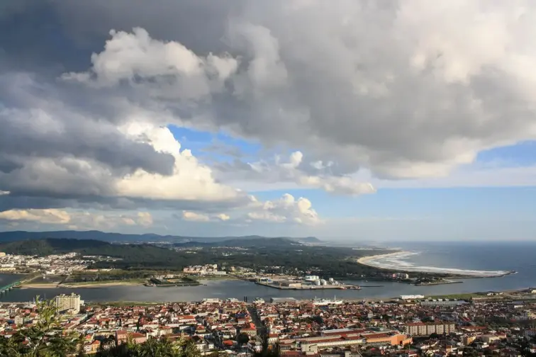 Vista aérea de Viana do Castelo.