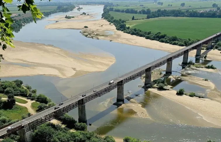 Seca no rio Tejo