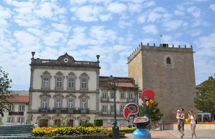 imagem do centro histórico de Barcelos