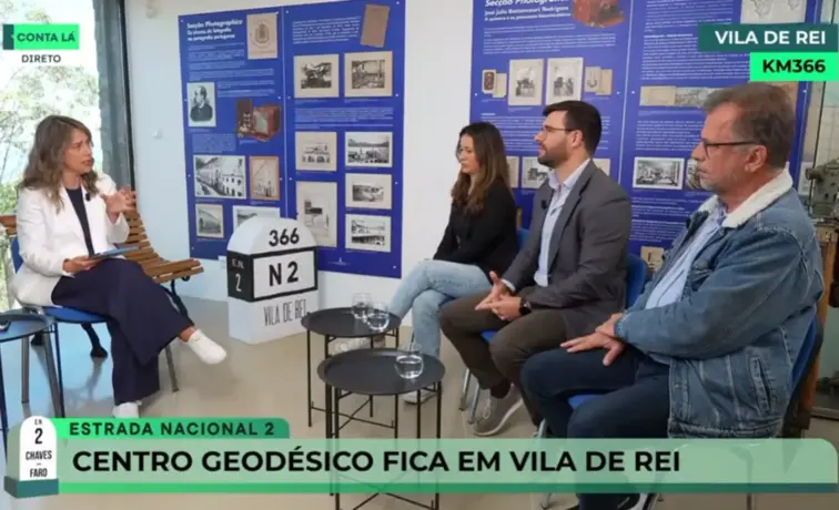 Pivot e convidados durante a emissão especial do Conta Lá pela Nacional 2