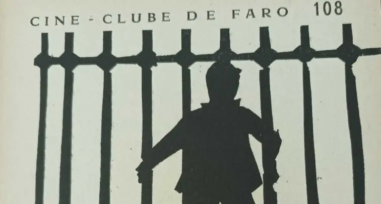 Cartaz de exibição do cineclube de Faro