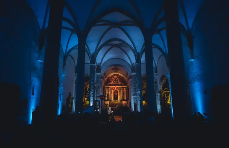O concerto em piano na igreja matriz de Arronches.