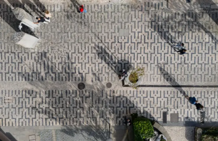 Calçada típica portuguesa