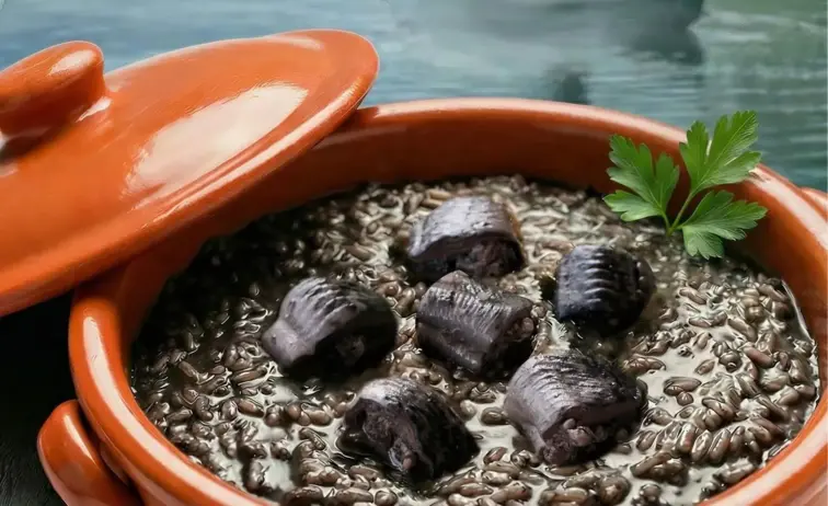 Panela de arroz de lampreia