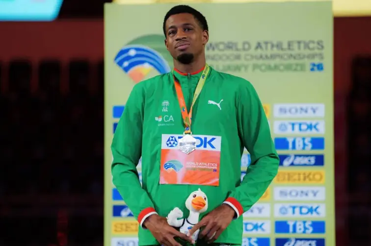 Gerson Baldé no campeonato mundial de atletismo