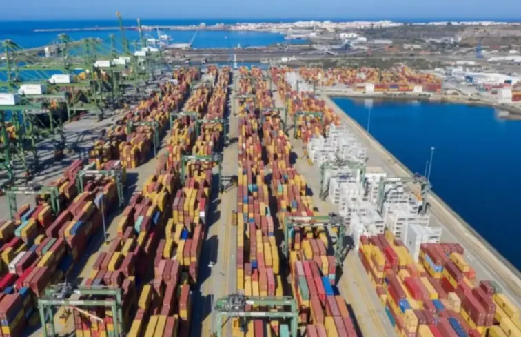 Vista aérea Porto de Sines