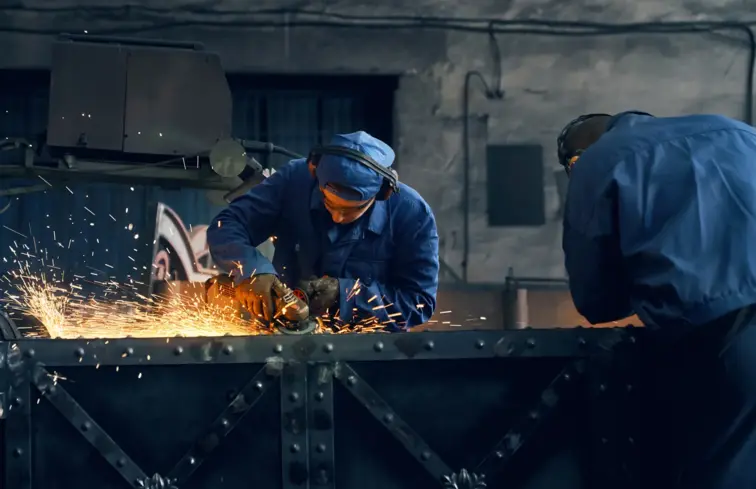 Trabalhadores do aço.