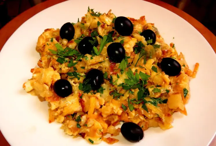 Prato de cabrito assado no forno