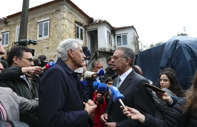 Seguro com o Presidente da Câmara de Ourém.