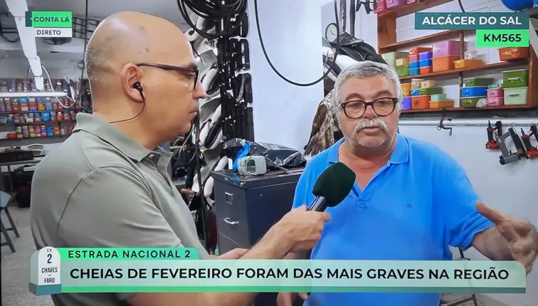 José Goucha, proprietário de uma correaria, estima "meio milhão de prejuízos"