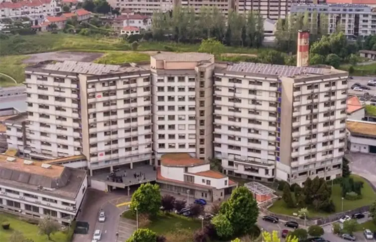 Imagem aérea do Hospital de Guimarães