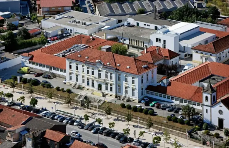 Imagem aérea do Hospital de Santo Tirso