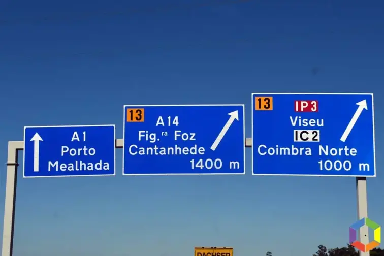 Placa da autoestrada 1