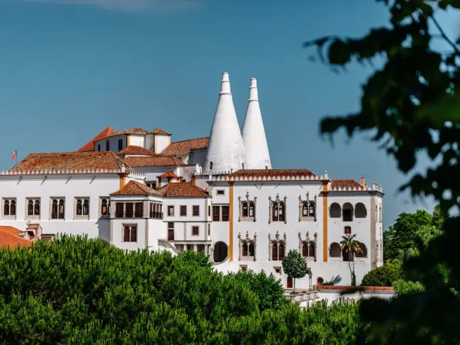 Fotografia exterior do Palácio Nacional de Sintra