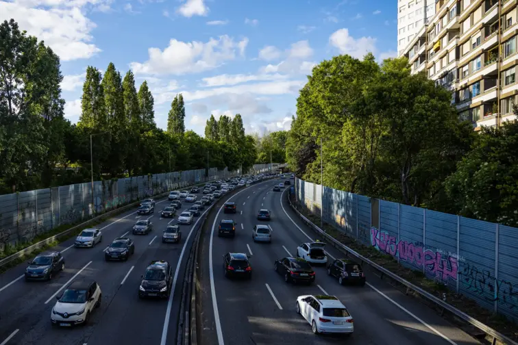 VCI congestionada com veículos