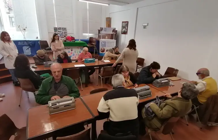 Sala de aula da ACAPO no Porto