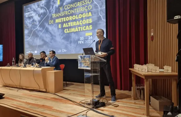 Sessão do congresso de meteorologia em Ponte de Lima