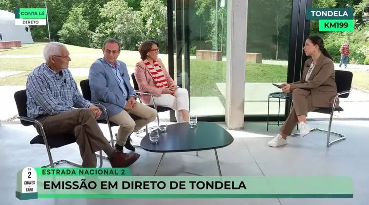 Primeiro painél do especial do Conta Lá em Tondela