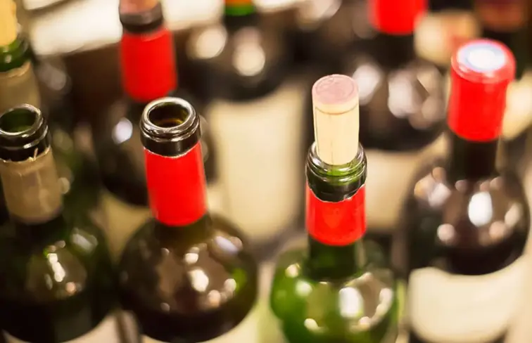 Garrafas de vinho
