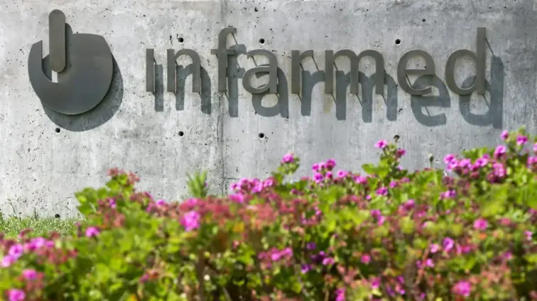 Letreiro do Infarmed.