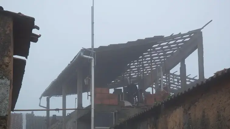 devastação da tempestade