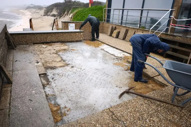 Obra de 150 mil euros para estabilizar paredão de Moledo