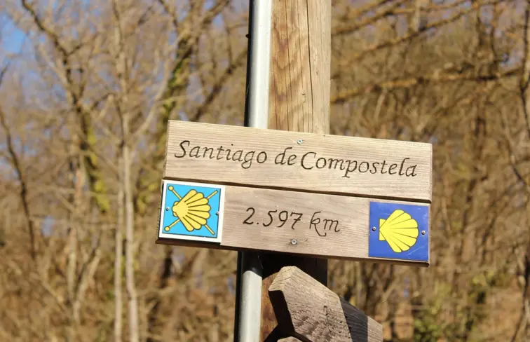 Placa dos Caminhos de Santiago