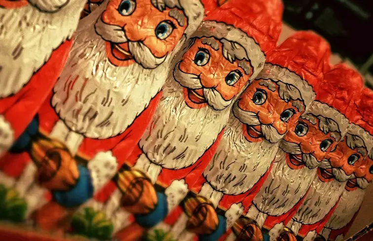 Pai Natal de chocolate