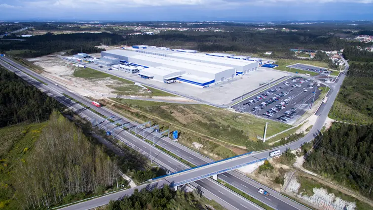 Vista aérea da Zona Industrial de Vagos