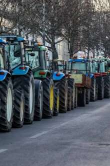 Agricultores de Serpa fazem marcha-lenta contra acordo UE/Mercosul e reforma da PAC