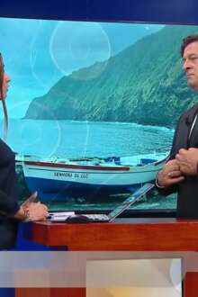 Estela Machado e Salvador Malheiro durante a rubrica "Objetiva" do programa Juca, no Conta Lá