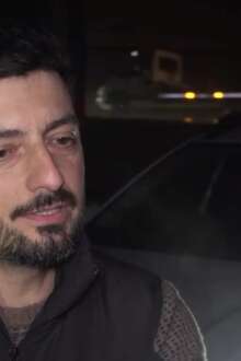  No dia em que Kristin passou por Leiria, Anderson enfrentou o vento forte em direção a casa