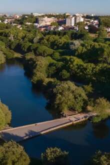 Vista aérea do Parque da Cidade do Porto