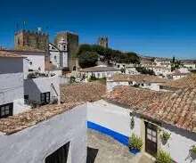 imagem do centro histórico de Óbidos