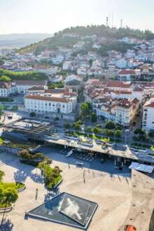 Vista aérea sobre a cidade de Castelo Branco