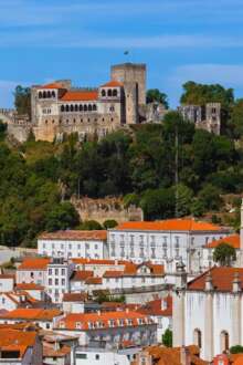 Imagem aérea da cidade de Leiria.