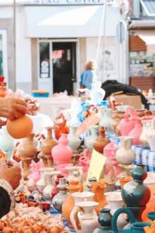 Expositor com cantarinhas