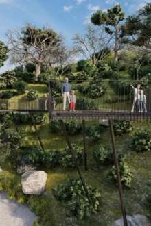 Imagem projeto de miradouro na cascata de Tahiti