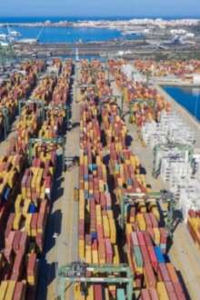 Vista aérea Porto de Sines