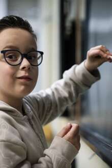 Mário Monteiro tem 8 anos e é uma das crianças sobredotadas