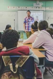 Alunos em sala de aula