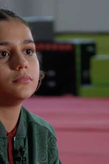 Matilde Louro, a atleta de 12 anos que voa mais alto nos trampolins