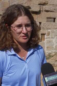 Sofia Barroso Sá treinou durante anos no quintal de casa, em Colmeal da Torre, Belmonte