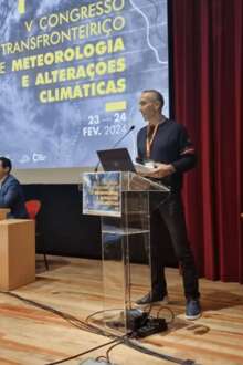 Sessão do congresso de meteorologia em Ponte de Lima