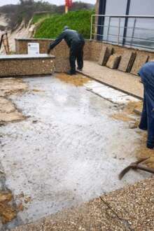 Obra de 150 mil euros para estabilizar paredão de Moledo